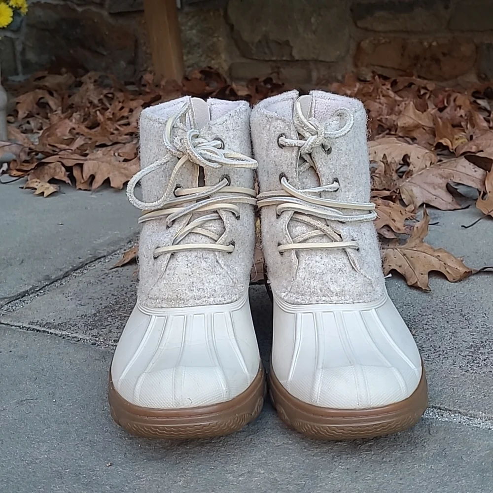 Sperry saltwater wedge tide duck Boots